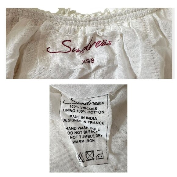 Sundress Madeline Dress in Off White & Gold Sequins, Size XS, New with tag - Picture 5 of 15